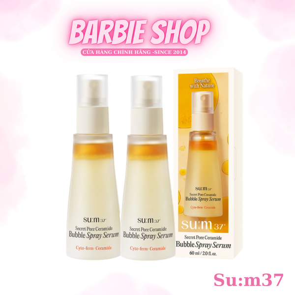 Xịt Khoáng Nước Thần Sum37 Secret Pore Ceramide Bubble Spray Serum 60ml
