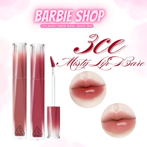 Son môi 3CE Misty Lip Bare 4.6g NEW