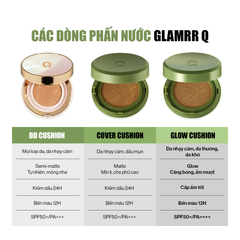 Phấn Nước GLAMRR GLOW/ DD/ COVER Q Vegan Super Cover Cushion SPF50+/PA+++