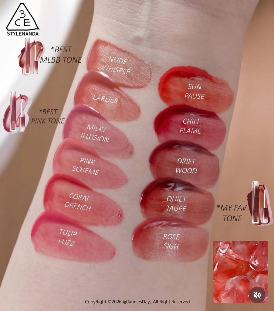 Son môi 3CE Misty Lip Bare 4.6g NEW