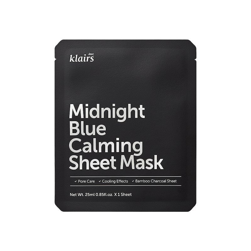 Mặt Nạ Klairs Rich Moist Soothing Tencel / Midnight Blue Calming Sheet Mask 25ml
