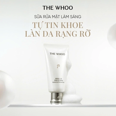 Sữa Rửa Mặt Whoo Gongjinhyang Brightening / Clarifying Cleansing Foam 180ml