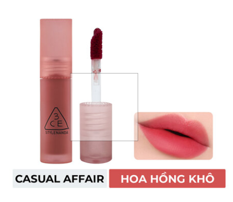 Son Kem Lì Mịn Mượt Nhẹ Môi 3CE Blur Water Tint 4.6g