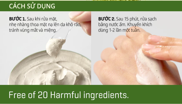 Mặt Nạ Đất Sét Trà Xanh Some By Mi Super Matcha Pore Clean Clay Mask 100g