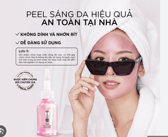 Tinh Chất Peel da L'Oreal Paris Glycolic Bright Anti Dark Spot Exfoliant Peel 25ml