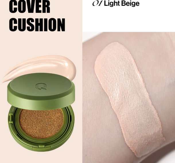 Phấn Nước GLAMRR GLOW/ DD/ COVER Q Vegan Super Cover Cushion SPF50+/PA+++
