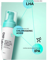[TEM LG] Sữa Rửa Mặt CNP Ac-Pro Bubble Foam Cleanser 150ml Cho Da Mụn Nhạy Cảm Làm Sạch Sâu Bã Nhờn
