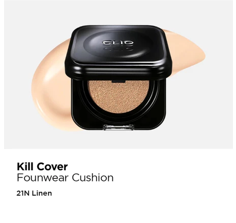 Phấn Nước Clio Kill Cover Mesh Glow Essential / Mesh Blur/ Founwear Cushion SPF50+ PA++++15g*2 ( NEW)