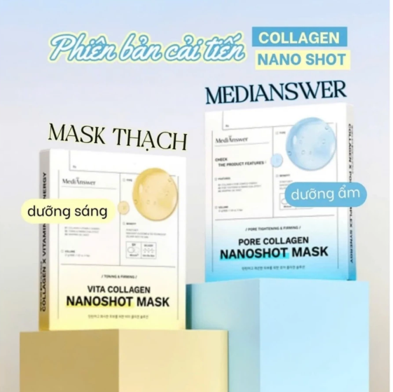 Mặt Nạ Thạch MediAnswer Collagen Nanoshot Mask 37G