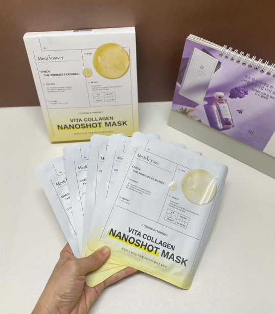 Mặt Nạ Thạch MediAnswer Collagen Nanoshot Mask 37G