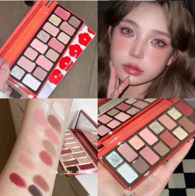 Bảng Phấn Mắt 16 Ô Qianyan Cheeryep True Colors Starring 14.5g