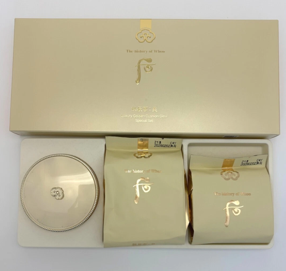 [ Tem LG ] Phấn nước The Whoo Mi Luxury Golden / Cheongidan Radiant Essence Cushion [kèm lõi]