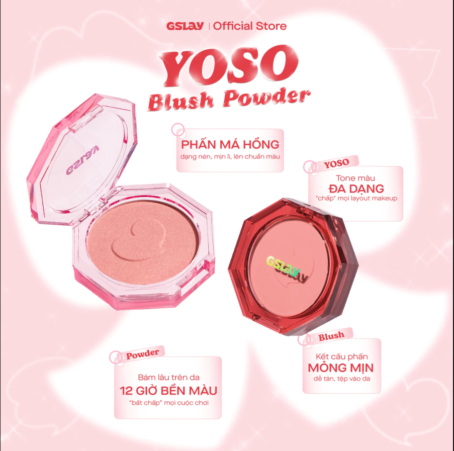 Phấn Má Hồng Thuần Chay Gslay YOSO Blush Powder 5g