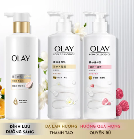 [NEW] Sữa Dưỡng Thể Trắng Da Toàn Thân Olay Body Cellscience B3 + Vitamin C - Hàng CTY