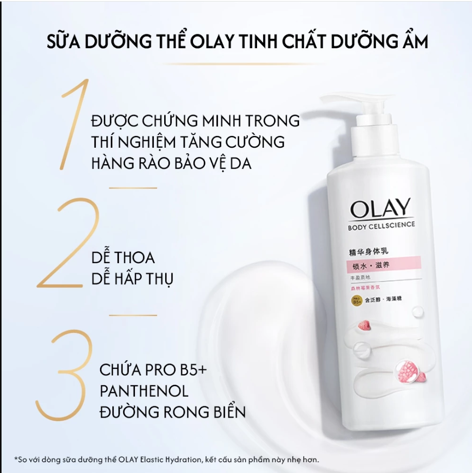 [NEW] Sữa Dưỡng Thể Trắng Da Toàn Thân Olay Body Cellscience B3 + Vitamin C - Hàng CTY