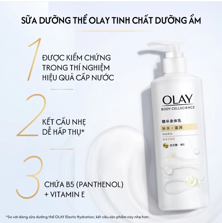 [NEW] Sữa Dưỡng Thể Trắng Da Toàn Thân Olay Body Cellscience B3 + Vitamin C - Hàng CTY