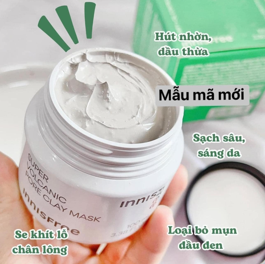 Mặt nạ đất sét Innisfree Super Volcanic Pore Clay Mask 100ml
