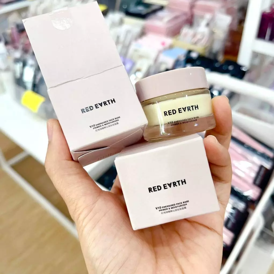 Kem lót red earth V10 energised face base primer and moisturizer 15g - 50g