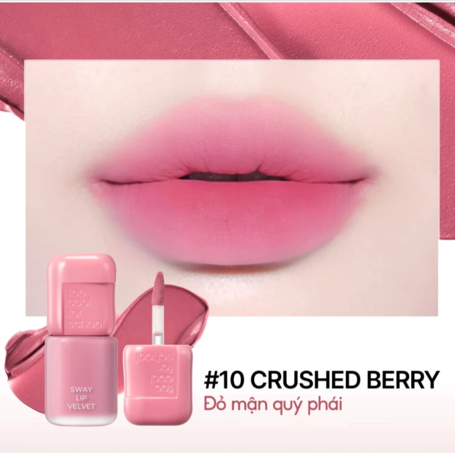 Son Too Cool For School Sway Lip Velvet Ajak Tint 3.3g