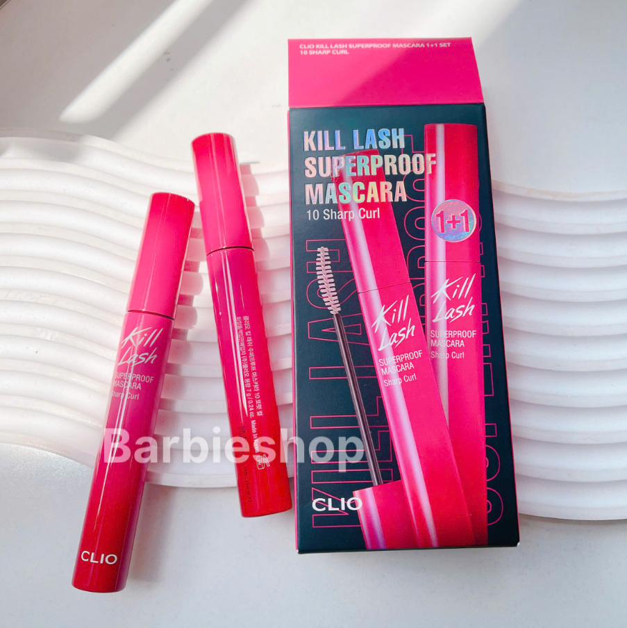 Mascara Clio Kill Lash (Long Curling - Màu 01, Volume Curling - Màu 02, Sleek Volume - Màu 03)