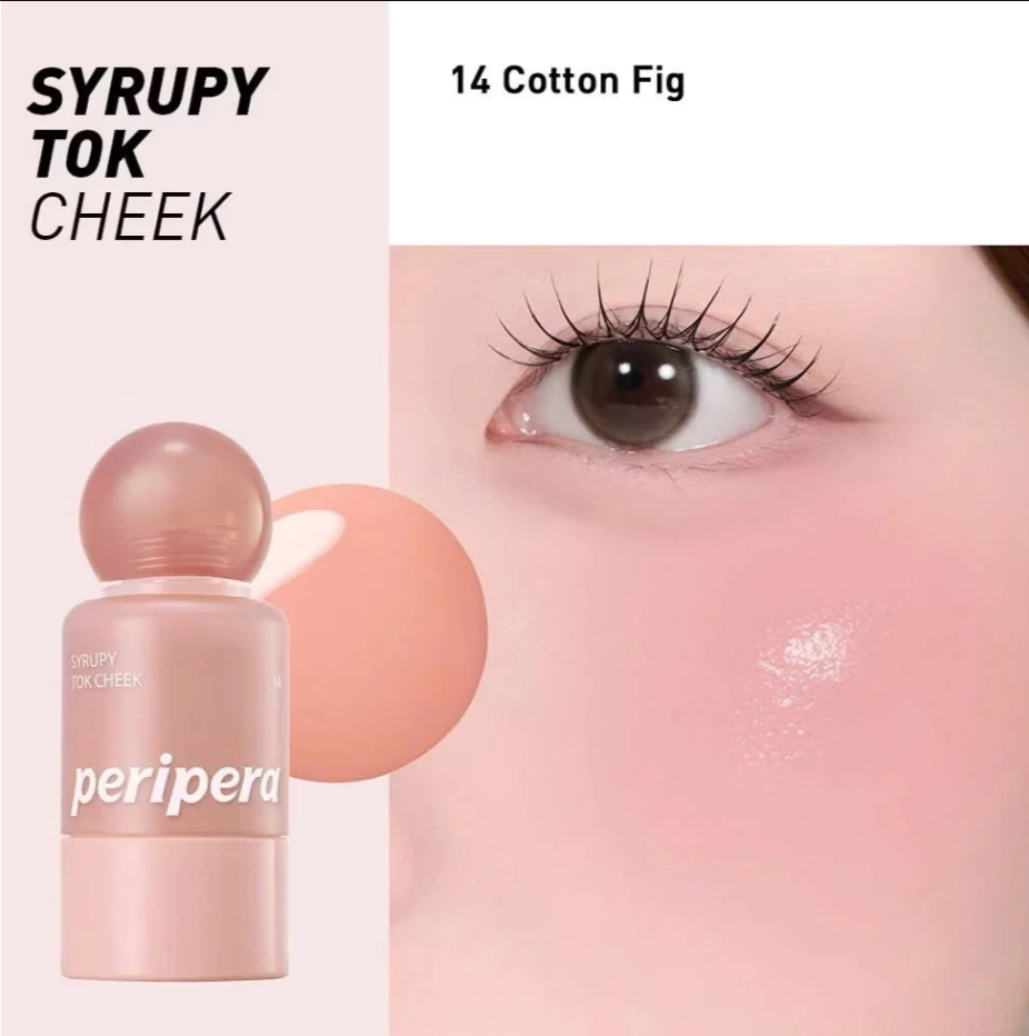 Má Hồng Kem Peripera Syrupy Tok Cheek Mịn Bóng 9g