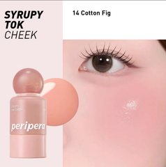 Má Hồng Kem Peripera Syrupy Tok Cheek Mịn Bóng 9g