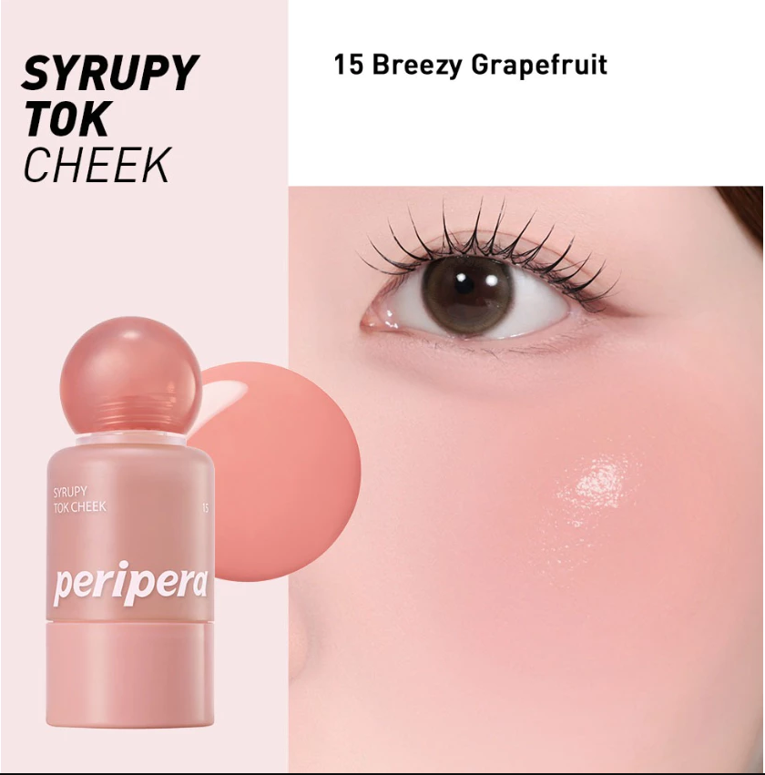 Má Hồng Kem Peripera Syrupy Tok Cheek Mịn Bóng 9g