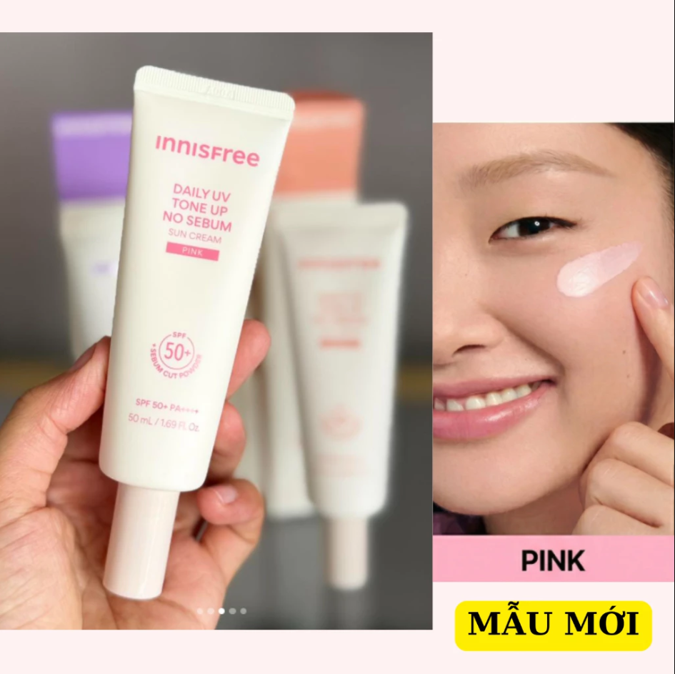 [Mẫu Mới] Kem Chống Nắng Innisfree Tone Up No Sebum - Intensive Long-Lasting Sunscreen EX 60ml