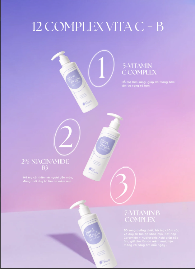 Dưỡng Thể SKIN OHLAB Blink & Bright Body Lotion 250ml Dưỡng Sáng , Nâng Tone
