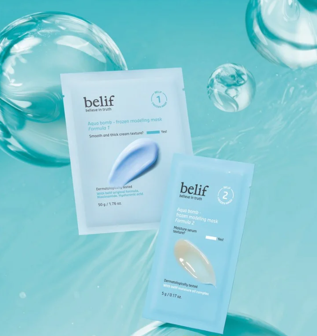 Mặt Nạ Belif Aqua Bomb Frozen Modeling Mask 55g