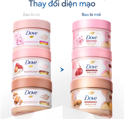 Tẩy Tế Bào Chết Dove Body Scrub 280g