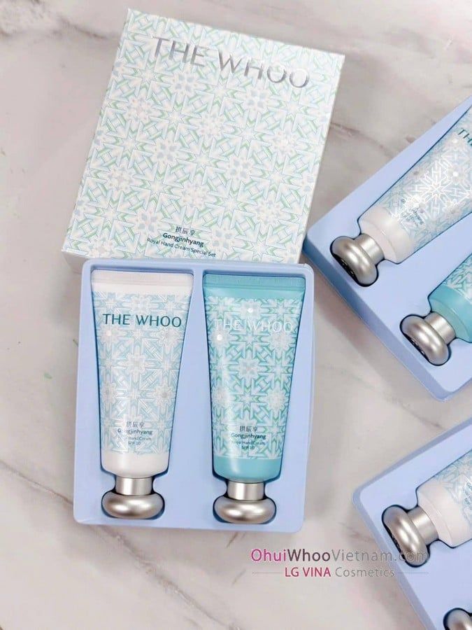 Set Kem Dưỡng Da Tay Whoo Royal Hand Cream Limited Edition Special SPF10