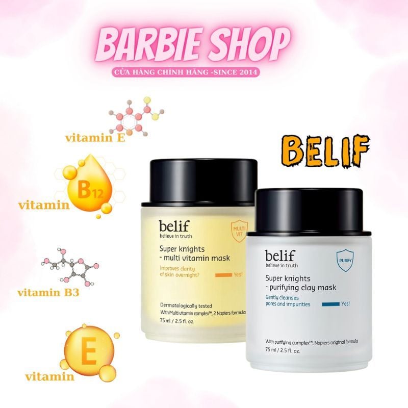 [ Tem LG ] Mặt Nạ Ngủ Belif Super Knights Multi Vitamin / Regenerating Night Mask 75ml