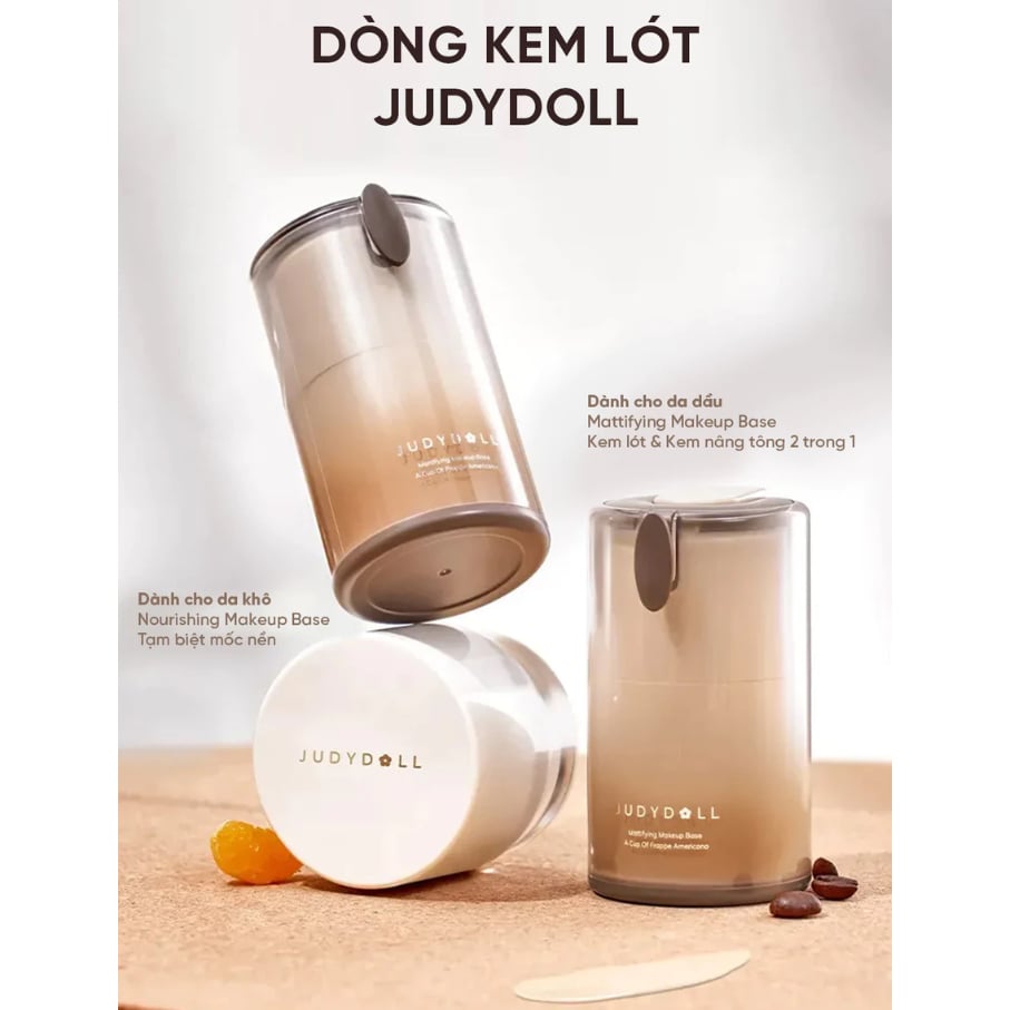 Kem Lót Mỏng Nhẹ Judydoll Mattifying / Nourishing Makeup Base 30g ( Trắng/Nâu )