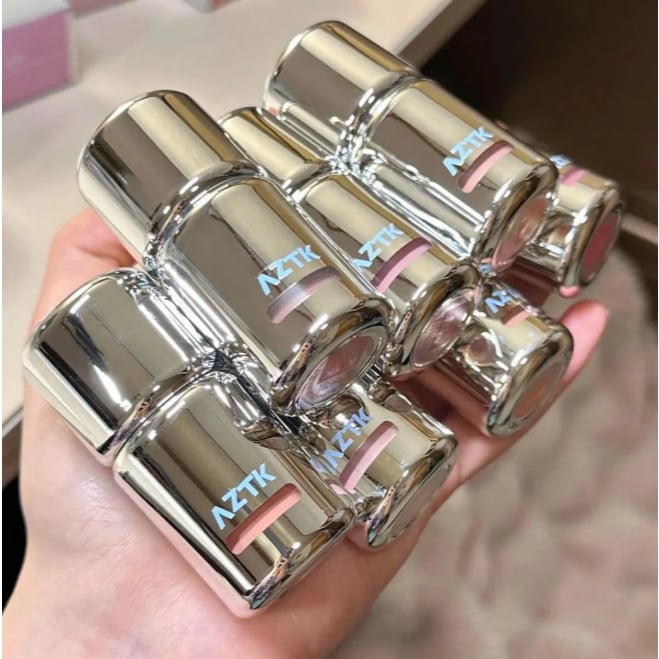 Má Hồng Kem AZTK Dạng Lỏng Đầu Nấm, Vỏ Bạc Mới, Căng Bóng và Mờ Lì Tự Nhiên 5ml
