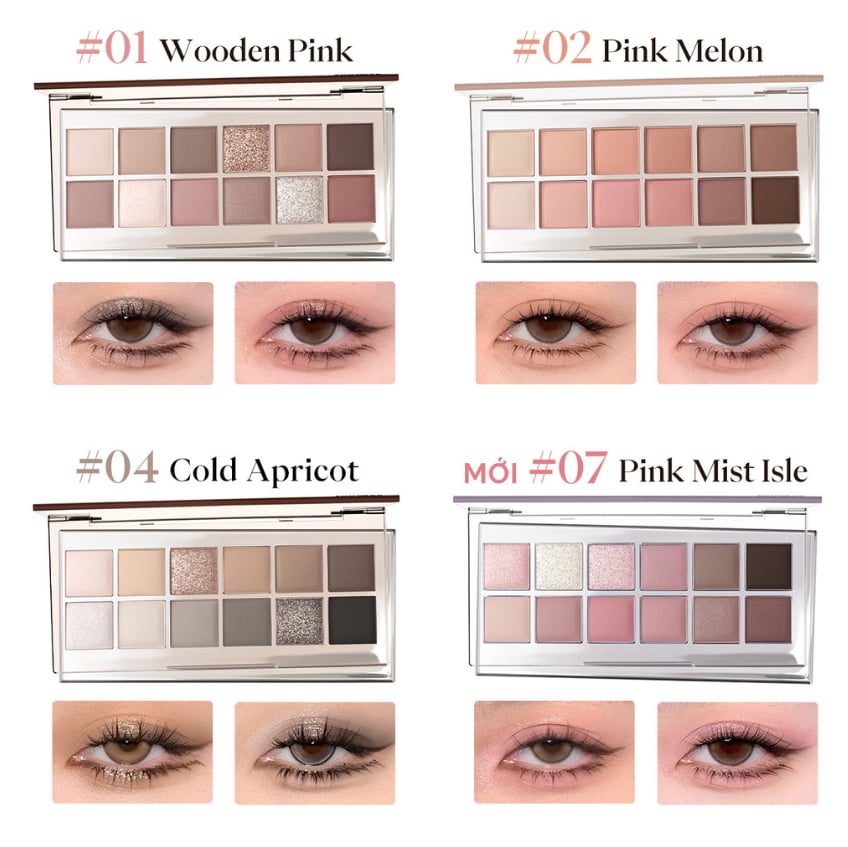 Bảng Mắt 12 Ô Joocyee Eyeshadow Muilt-Use Palette 14g