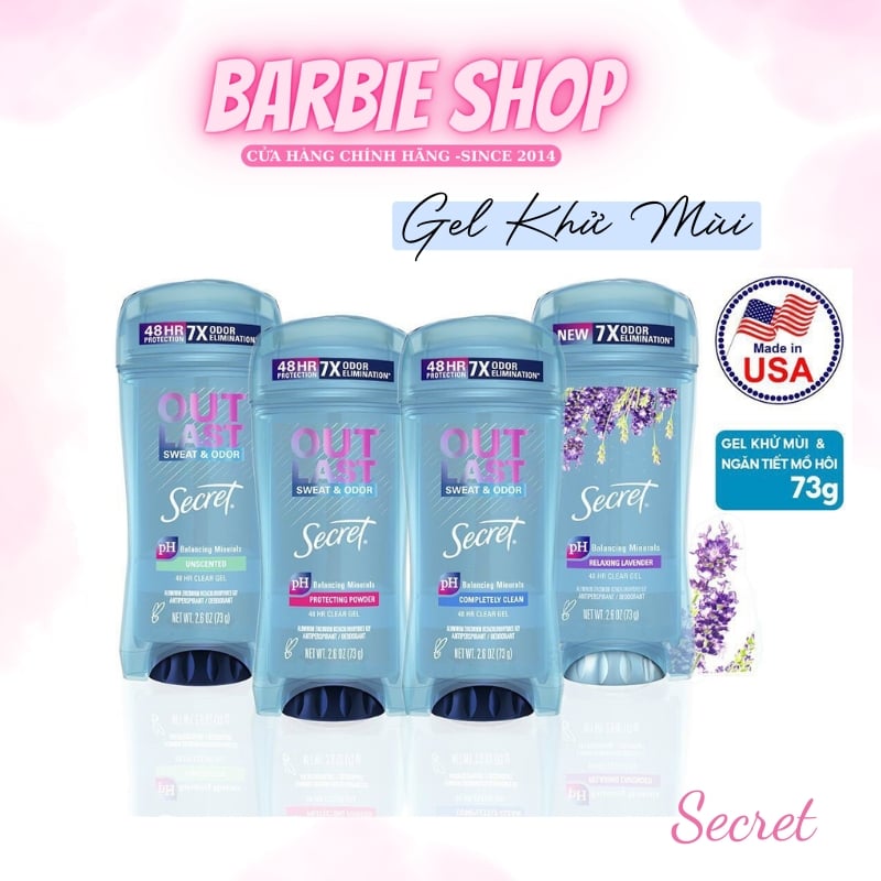 Gel Khử Mùi Secret Nhiều Mùi Hương 73g