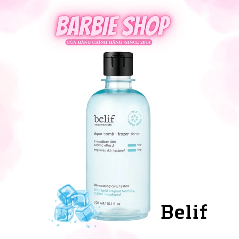 [ Tem LG ] Nước Hoa Hồng Belif Aqua Bomb Frozen 300ml - 52102572