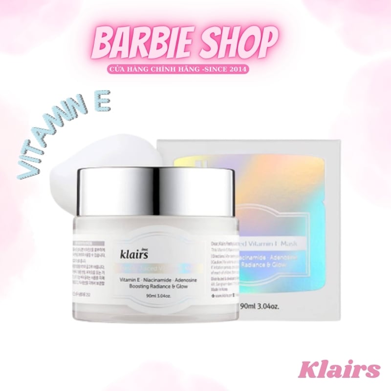 Mặt Nạ Ngủ Klairs Freshly Juiced Vitamin E Mask Dưỡng Ẩm Sáng Da 90g