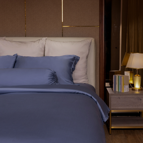  Ga giường BioSilk TC400 cao cấp màu xanh biển sâu - LT.AVB110 