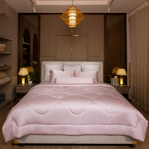  Ga giường BioSilk TC400 cao cấp màu hồng đất - LT.AVB183 