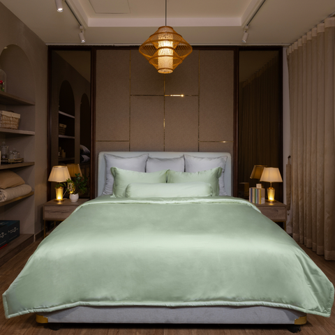  Ga giường BioSilk TC400 cao cấp màu xanh bơ - LT.AVB78 