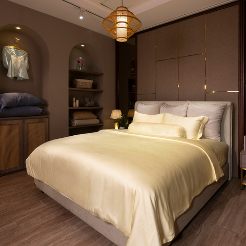  Ga giường BioSilk TC400 cao cấp màu vàng mơ - LT.AVB58 