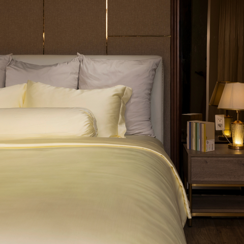  Ga giường BioSilk TC400 cao cấp màu vàng mơ - LT.AVB58 