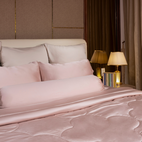  Ga giường BioSilk TC400 cao cấp màu hồng đất - LT.AVB183 