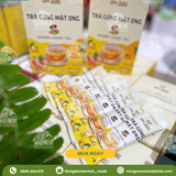  Trà Gừng Mật Ong hoà tan QNA Farm, ấm nóng giải cảm - Hộp 60gr: 5 gr x12 gói 