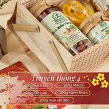  Hộp quà tết giỏ mây & hạt dinh dưỡng ưu đãi cho doanh nghiệp - Nông sản Sạch DakLak 
