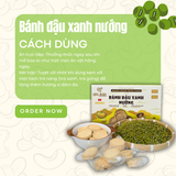  Bánh Đậu Xanh Nướng QNA Farm - Hộp 150 gram 
