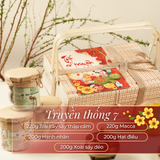  Hộp quà tết giỏ mây & hạt dinh dưỡng ưu đãi cho doanh nghiệp - Nông sản Sạch DakLak 