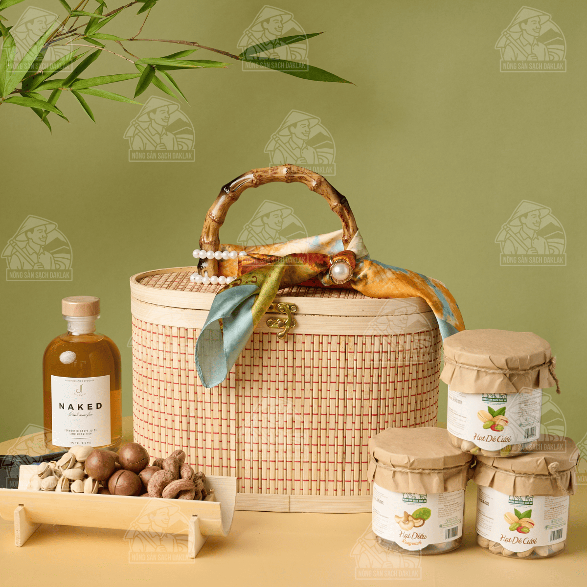  Hộp quà Tết Ngọc Châu Cát Tường| Quà Tết hạt dinh dưỡng dành tặng người thân, bạn bè, đối tác, khách hàng | Quà Tết Cao Cấp 2026 